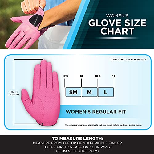 Callaway Dawn Patrol Glove (Left Hand, Medium, Women's) , White