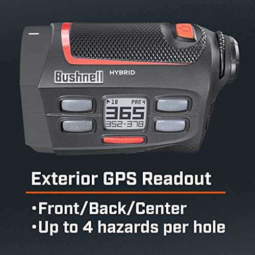 Bushnell Hybrid Golf Laser Rangefinder + GPS Black, Large