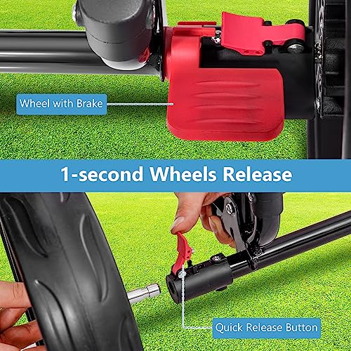 Tangkula 3 Wheel Golf Push Cart