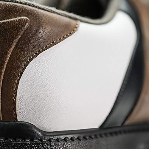 FootJoy Men's Fj Originals Golf Shoes, White/Brown, 10.5