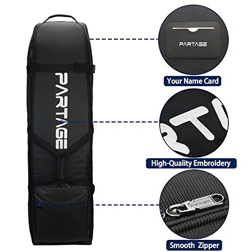 Partage Golf Travel Bag,Golf Travel Case for Airlines -Black