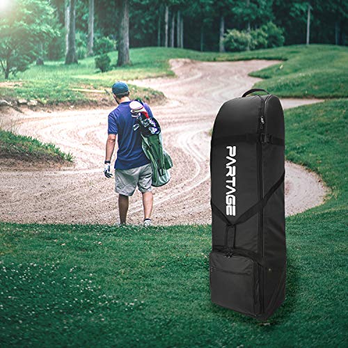 Partage Golf Travel Bag,Golf Travel Case for Airlines -Black