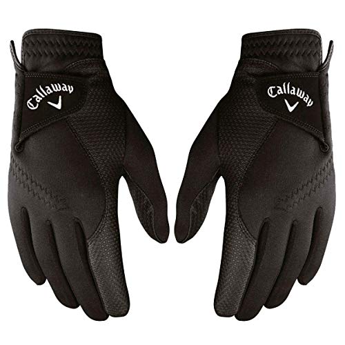 Callaway Golf Thermal Grip, Cold Weather Golf Gloves, X-Large, 1 Pair, (Left and Right) , Black