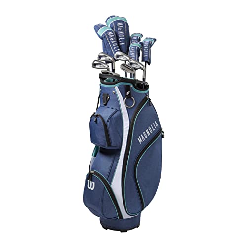 Wilson Magnolia Package Golf Set with Cart Bag - Right Hand, Petite, Ladies, Navy