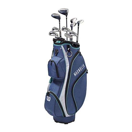 Wilson Magnolia Package Golf Set with Cart Bag - Right Hand, Petite, Ladies, Navy