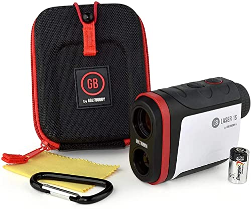 Golf Buddy Laser 1S Rangefinder with Slope, Pin Finder with Vibration, 880 Yard Range Finder, Slope Adjusted Distances, Accurate Measurement, 3 Targeting Mode, 6X Magnification, Wide LCD Display