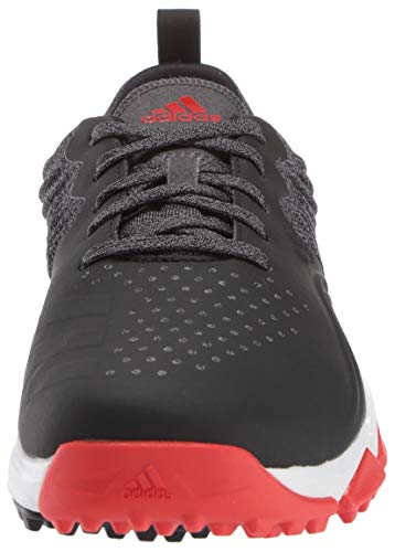 adidas Men's Adipower 4ORGED S Golf Shoe, core Black/red/FTWR White, 10 M US