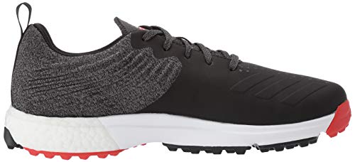 adidas Men's Adipower 4ORGED S Golf Shoe, core Black/red/FTWR White, 10 M US