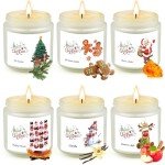 6 Pack Aromatherapy Candles Gift Set for Home
