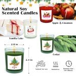 Festive Holiday Scented Candle Set – 12 Pack