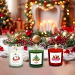Festive Holiday Scented Candle Set – 12 Pack