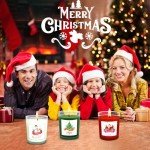 Festive Holiday Scented Candle Set – 12 Pack