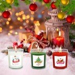 Festive Holiday Scented Candle Set – 12 Pack