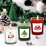 Festive Holiday Scented Candle Set – 12 Pack