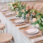 Rose Gold Glitter Round Placemats - 50 Pack