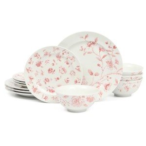 Martha Stewart Floral Dinnerware Set for Four