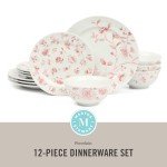 Martha Stewart Floral Dinnerware Set for Four