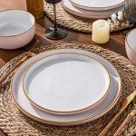 Handpainted Ceramic Dinnerware Set for 4