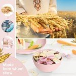 Wheat Straw Dinnerware Set for Outdoor Meals