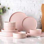 Mountain-Inspired Stoneware Dinnerware Set for 4