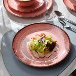 Melamine Dinnerware Set for 4 - Pink