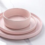 Mountain-Inspired Stoneware Dinnerware Set for 4