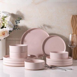 Rustic Terra Cotta Dinnerware Set for 4