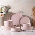 Rustic Terra Cotta Dinnerware Set for 4