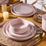 Rustic Terra Cotta Dinnerware Set for 4