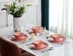 Melamine Dinnerware Set for 4 - Pink