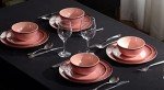 Melamine Dinnerware Set for 4 - Pink