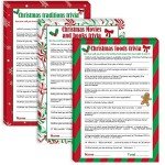 Christmas Trivia Game Cards for Festive Gatherings