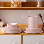Rustic Terra Cotta Dinnerware Set for 4