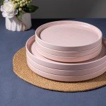 Rustic Terra Cotta Dinnerware Set for 4