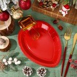 Gold Foil Holiday Plate Set - 30 Count