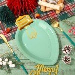 Gold Foil Holiday Plate Set - 30 Count