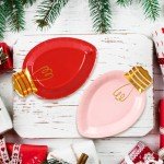 Gold Foil Holiday Plate Set - 30 Count