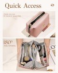 Personalized Leather Makeup Bag for Women & Teens