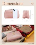 Personalized Leather Makeup Bag for Women & Teens