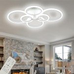 SJV Modern Dimmable LED Ceiling Light Fixture