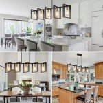 Modern Black Gold Farmhouse Wood Chandelier