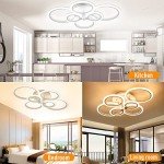 SJV Modern Dimmable LED Ceiling Light Fixture