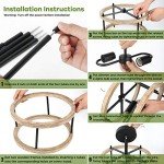 Rustic 2-Light Flush Mount Ceiling Lamp Fixture