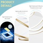 Elegant Gold LED Cage Chandelier for Any Space