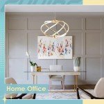 Elegant Gold LED Cage Chandelier for Any Space