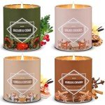 Cozy Christmas Candle Set - Winter Scents 4 Pack