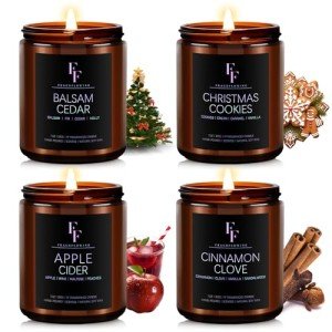 Holiday Scented Candle Set for Cozy Atmosphere