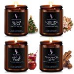 Holiday Scented Candle Set for Cozy Atmosphere