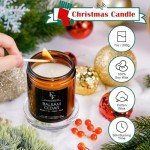Holiday Scented Candle Set for Cozy Atmosphere