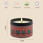 Mountain-Inspired Scented Candle Gift Set (4-Pack)